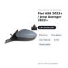 Außenspiegel Links Fiat 600 2023+ / Jeep Avenger 2022+ – Elektrisch, Beheizt, mit Blinkleuchte, 6-polig, Lackierbar – Bild 2