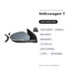 Außenspiegel Links Volkswagen T-Cross 2023+ – Elektrisch, Beheizt, Klappbar, mit Blinker, Innenleuchte, 11-polig, Lackierbar
