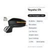 Außenspiegel Rechts Toyota Ch-R 2023+ – Elektrisch, Beheizbar, Klappbar, mit Blinker, Toter-Winkel-Sensor, Courtesy-Leuchte