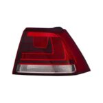 Fanale Posteriore Destro Volkswagen Golf Vii 2012-2016 - Bianco-Rosso Fondo Scuro Esterno