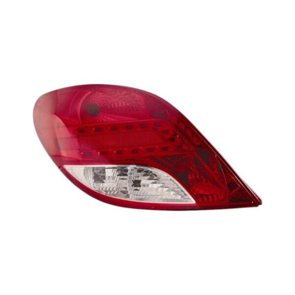 Fanale Posteriore Sinistro Peugeot 207 2009+ - Bianco-Rosso A Led