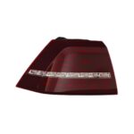 Fanale Posteriore Sinistro Volkswagen Golf Vii 2012-2016 - Modello R Rosso Scuro A Led Esterno