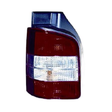 Rückleuchten Links Volkswagen 2003+ – Transparent T5 2-Türig Weiß/Rot