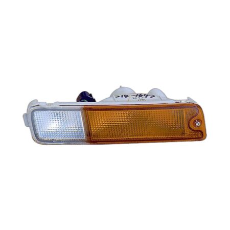 Fanalino Sinistro Mitsubishi L 200 1996+ - (Modello Paraurti) Bianco/Arancio