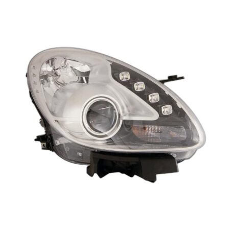 Faro Anteriore Destro Alfa Romeo Giulietta 2010+ - Parabola Cromata A Led Con Motore