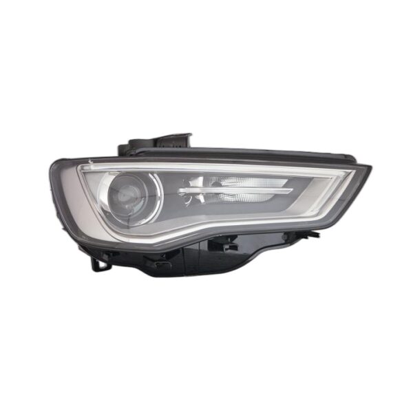 Faro Anteriore Destro Audi A3 2012-2015 - 3/4/5 Porte Xenon Parabola Interna Grigia Con Motore A Led