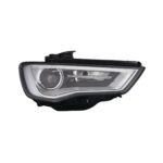 Faro Anteriore Destro Audi A3 2012-2015 - 3/4/5 Porte Xenon Parabola Interna Nera Con Motore A Led