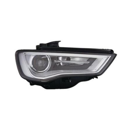 Faro Anteriore Destro Audi A3 2012-2015 - 3/4/5 Porte Xenon Parabola Interna Nera Con Motore A Led