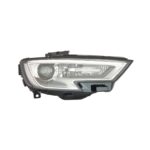 Faro Anteriore Destro Audi A3 2016+ - 3/4/5 Porte Xenon Parabola Interna Cromata Con Motore Con Luce Diurna A Led
