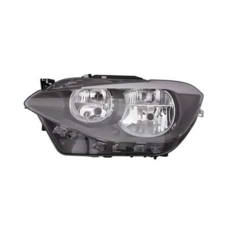 Faro Anteriore Destro BMW Serie 1 F20 5 Porte - F21 3 Porte 2012-2014 - Con Motore Parabola Nera