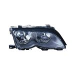 Faro Anteriore Destro BMW Serie 3 E46 2002+ - 4P. (Cornice Nera) Con Motore