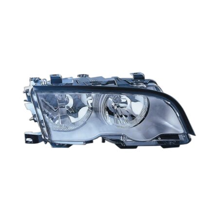 Faro Anteriore Destro BMW Serie 3 E46 (Cornice Silver) C/Motore