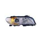 Faro Anteriore Destro BMW Serie 3 E46 Coupe' 2003+ - Parabola Cromata Fanalino Ar Con Motore