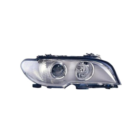 Faro Anteriore Destro BMW Serie 3 E46 Coupe' 2003+ - Parabola Cromata – Parabola Cromata Fanalino Bianco Con Motore