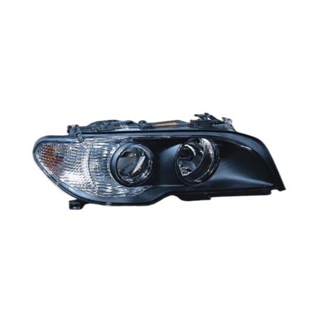 Faro Anteriore Destro BMW Serie 3 E46 Coupe' 2003+ - Parabola Nera – Parabola Nera Indicatore Bianco Con Motore