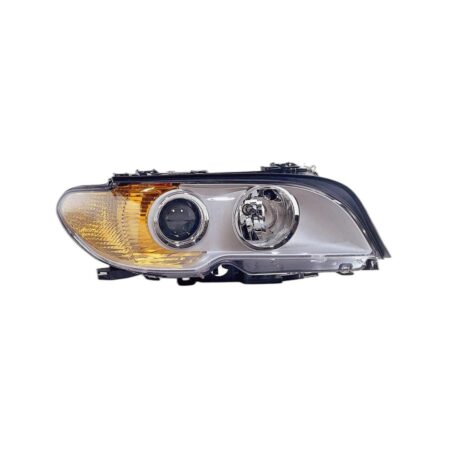 Faro Anteriore Destro BMW Serie 3 E46 Coupe' 2003+ - Parabola Cromata – Xenon Parabola Cromata Fanalino Arancio