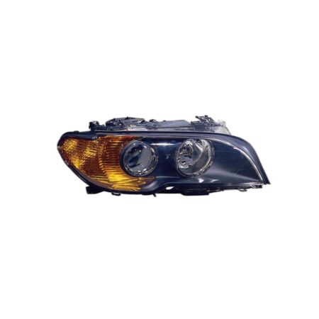 Faro Anteriore Destro BMW Serie 3 E46 Coupe' 2003+ - Parabola Nera – Xenon Parabola Nera Indicatore Giallo
