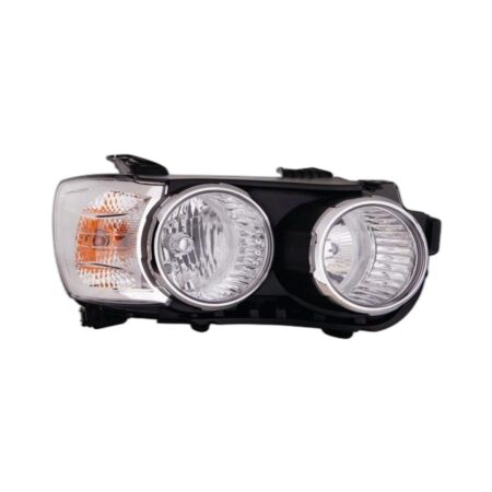 Faro Anteriore Destro Chevrolet Aveo 2011+ - Parabola Nera Con Bordo Cromato
