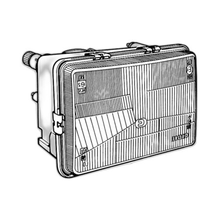 Faro Anteriore Destro FIAT 127 Diesel-Benz Iv – Modello Comm Rcd