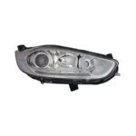 Faro Anteriore Destro Ford Fiesta 2013-2016 - Con Motore Parabola Cromata Con Luce Diurna A Led