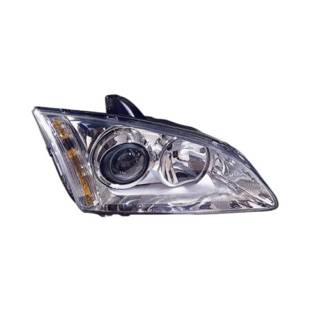 Faro Anteriore Destro Ford Focus 2005-2006 - Parabola Cromata – Xenon Con Regolazione Afs Con Lentic Parabola Cromata