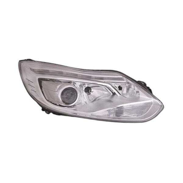 Faro Anteriore Destro Ford Focus 2011-2013 - Xenon Parabola Cromata Con Motore D3S-H7-H1-Py21W Con Luce Diurna A Led