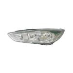 Faro Anteriore Destro Ford Focus 2014-2017 - (H7-H1) Parabola Cromata Con Motore E Luce Diurna Led