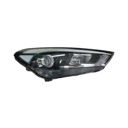 Scheinwerfer Rechts Hyundai Tucson 2015-2017 – (H7-H7) Mit Motor Mit LED Tagfahrlicht Schwarzer Reflektor, Originalnummer