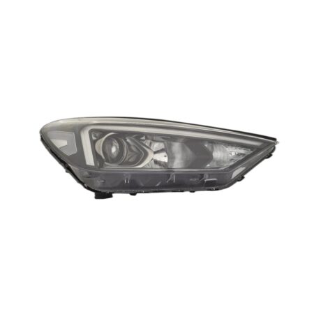Faro Anteriore Destro Hyundai Tucson 2018-2019 - Con Motore Con Luce Diurna A Led (H7-Hb3) Parabola Nera