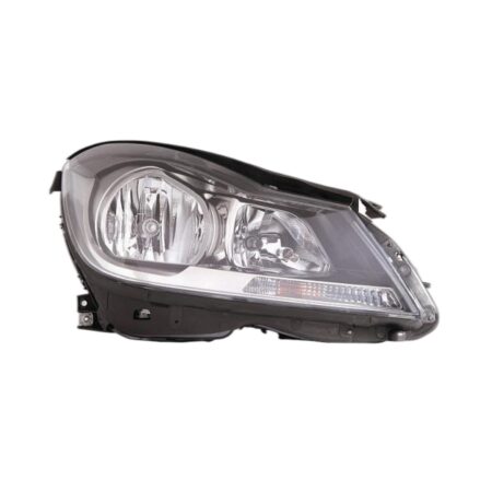 Faro Anteriore Destro Mercedes Classe C W204 Berlina - Coupe' 2011+ - Con Motore Elettrico Incluso Parabola Nera