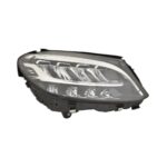 Faro Anteriore Destro Mercedes Classe C W205 2018+ - Parabola Nera Full Led Static Con Motore Elettrico Incluso