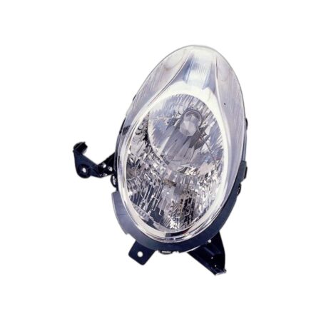 Faro Anteriore Destro Nissan Micra 2007-2009 - Parabola Cromata E Bordo Superiore Nero