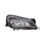 Faro Anteriore Destro Opel Astra J 2013+ - Parabola Nera Con Bordo Cromato Con Motore E Luce Diurna