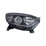 Faro Anteriore Destro Renault Captur 2013-2016 - Parabola Nera Bordo Interno Cromato Con Motore