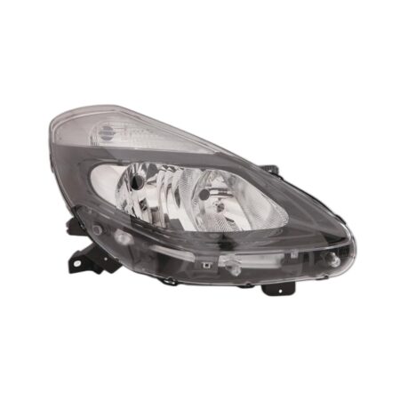 Scheinwerfer Rechts Renault Clio 2009-2011 - Schwarzer Reflektor – Schwarzer Reflektor
