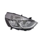 Faro Anteriore Destro Renault Clio 2012-2014 - Con Motore Parabola Nera Bordo Interno Cromato