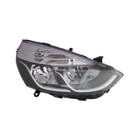 Faro Anteriore Destro Renault Clio 2012-2014 - Con Motore Parabola Nera Bordo Interno Cromato