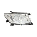 Faro Anteriore Destro Toyota Land Cruiser 2018+ - Parabola Cromata Con Luce Diurna A Led