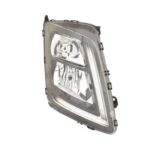Faro Anteriore Destro Truck Fmx 2013+ - - Volvo Bus 9700 - 9900 2018 Ma Con Luce Diurna A Led Parabola Nera Con Motore