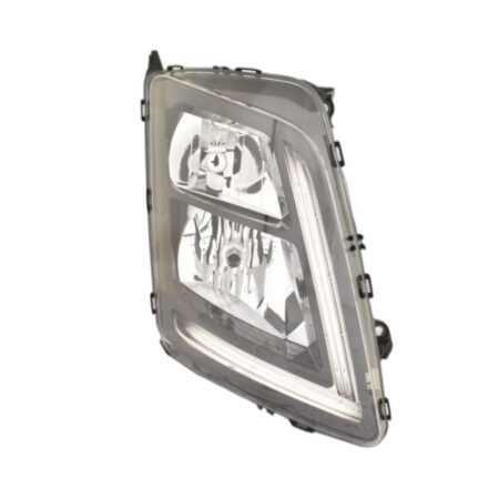 Faro Anteriore Destro Truck Fmx 2013+ – Ma Con Luce Diurna A Led Parabola Nera Con Motore