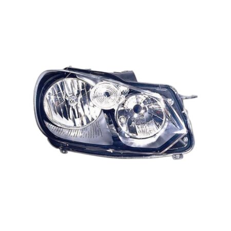 Faro Anteriore Destro Volkswagen Golf Vi 2008+ - Con Motore Parabola Nera Modello Hella
