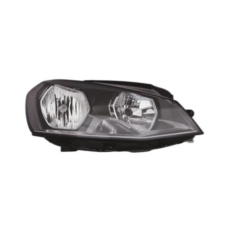 Faro Anteriore Destro Volkswagen Golf Vii 2012-2016 - Parabola Nera Con Motore