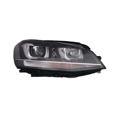 Faro Anteriore Destro Volkswagen Golf Vii Gtd 2012+ - Xenon Parabola Nera Con Motore