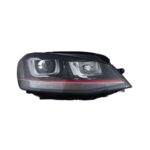 Faro Anteriore Destro Volkswagen Golf Vii Gti 2012+ - Xenon Parabola Nera Con Motore