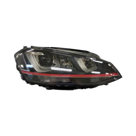 Faro Anteriore Destro Volkswagen Golf Vii Gti 2012+ - Xenon Parabola Nera Con Motore A Led Asf