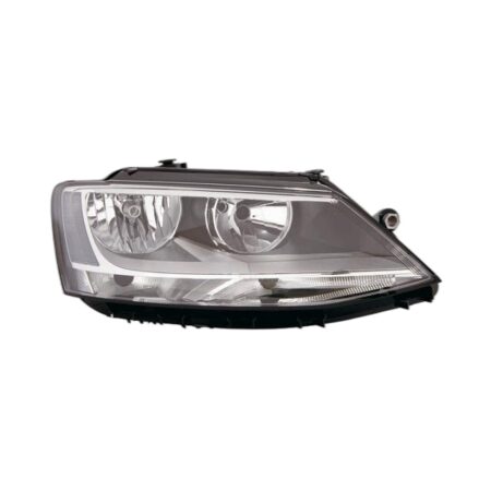 Faro Anteriore Destro Volkswagen Jetta 2011-2013 - Parabola Nera Con Motore