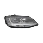 Faro Anteriore Destro Volkswagen Jetta 2014+ - Parabola Nera Con Motore A Led