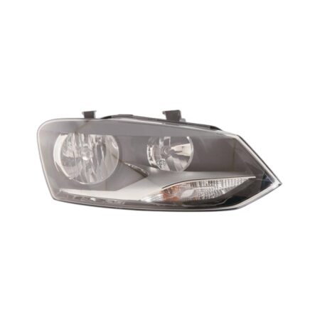 Faro Anteriore Destro Volkswagen Polo 2009-2013 – Comfort/Higt Line Modello Hella Con Motore Elettrico Cornice Cromata