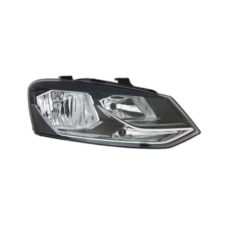 Faro Anteriore Destro Volkswagen Polo 2014-2016 - Parabola Nera Con Motore