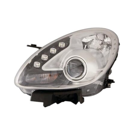 Faro Anteriore Sinistro Alfa Romeo Giulietta 2010+ - Parabola Cromata A Led Con Motore
